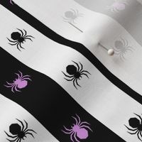 Stripes und Spiders - black/ white/ lilac