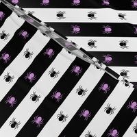 Stripes und Spiders - black/ white/ lilac