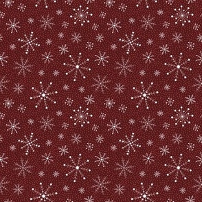 Snowflakes Small Red 2