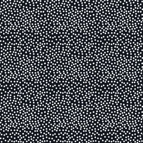 Small Polka Dots - Black and White