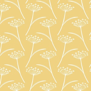 Seedheads white on mellow yellow-01