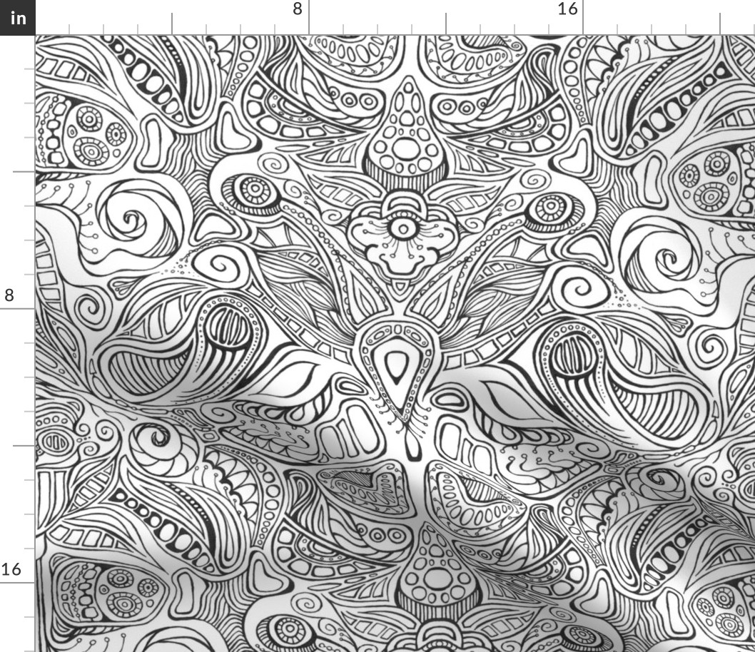 Subconscious Garden - A 'Color Me' Fabric