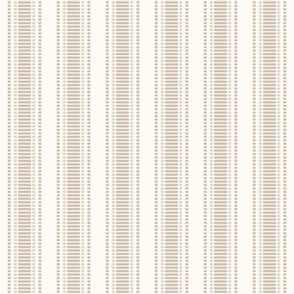 Grosgrain Stripe: Chestnut Brown & Cream  3/4" Stripe 