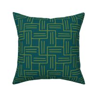 Chart A Course - Geometric Teal Green Large Scale