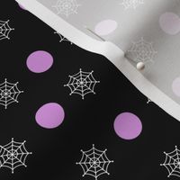 Cobwebs und polka dots - lilac dots