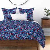 Lots of flowers and navy blue - medium