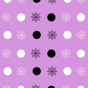Cobwebs und Polka dots - lilac triple mix