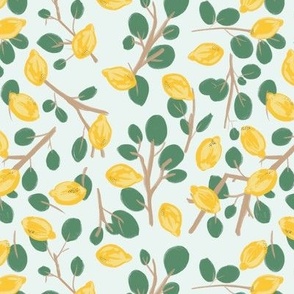 Lemon Trees Pastel Mint