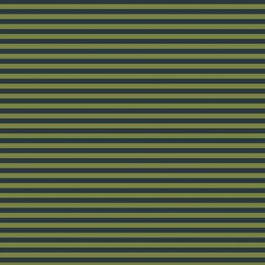 Small Horizontal Bengal Stripe Pattern - Artichoke Green and Medium Charcoal