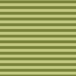 Horizontal Bengal Stripe Pattern - Artichoke Green and Pear Green