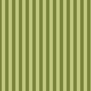 Vertical Bengal Stripe Pattern - Artichoke Green and Pear Green