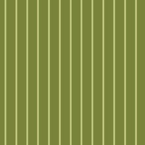 Vertical Pin Stripe Pattern - Artichoke Green and Pear Green