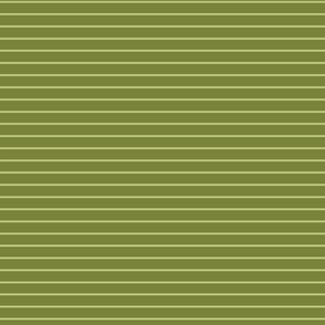 Small Horizontal Pin Stripe Pattern - Artichoke Green and Pear Green