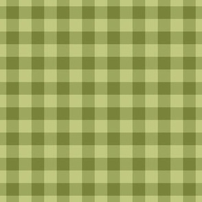 Gingham Pattern - Artichoke Green and Pear Green