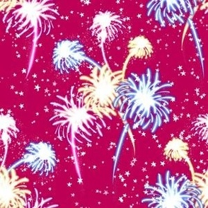 Fireworks on Magenta