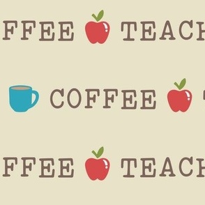 Coffee, Teach, Repeat on Sand (Extra Large Size)