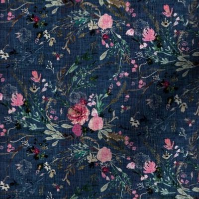 Fable Floral (navy) SML 