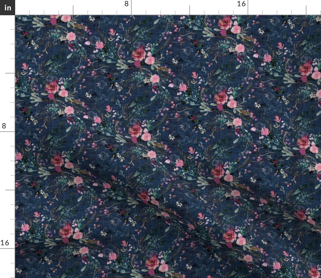 Fable Floral (navy) SML 