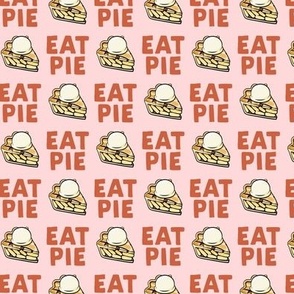 (small scale) Eat Pie - Apple pie à la Mode - orange and pink - fall - C21