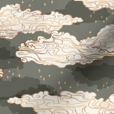 Clouds and Stars {Gold/Smoke} medium