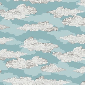 Clouds {Blue} medium