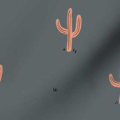 Saguaro (gray and pink)