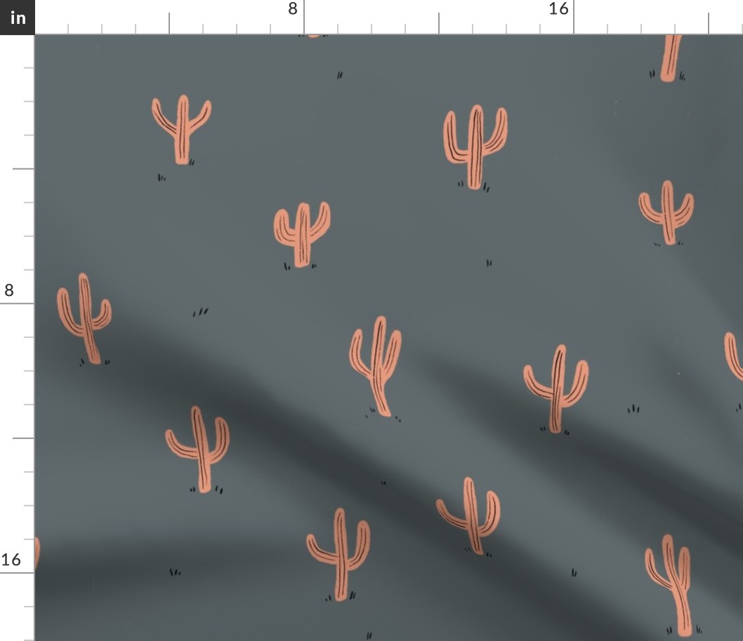 Saguaro (gray and pink)