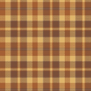 Mocha Plaids , Tartans , Checks  6.4in x 8in