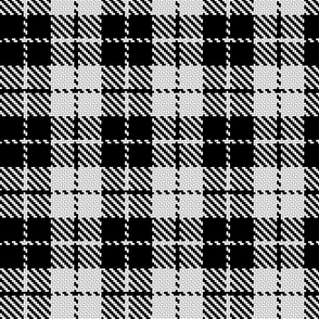 Black and White Plaids , Tartans , Checks 5.72in x 5.72in