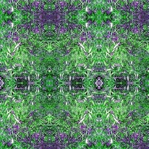 A Fairy Garden Carpet of Amethyst on Emerald