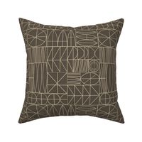Eclectic Lines Warm Gray
