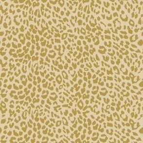 6" Gold and Taupe Cheetah Print