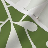 Breeze - Botanical Green Ivory White Jumbo Scale