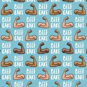 beefcake - biceps - large muscle arm - summer blue - LAD21