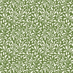 Breeze - Botanical Green Ivory White Small Scale