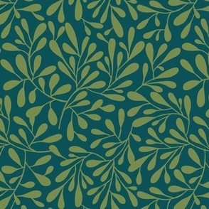Breeze - Botanical Teal Green Small Scale
