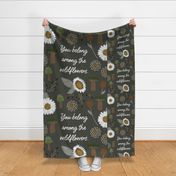 1 blanket + 2 loveys: you belong among the wildflowers green