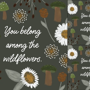 1 blanket + 2 loveys: you belong among the wildflowers green