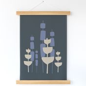 Cattails & Pods - Navy