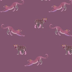 Jungle Cats Purple