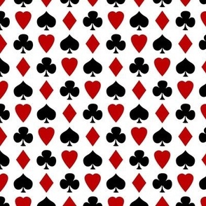 hearts, clubs, diamonds and spades