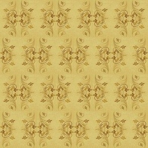 Yellow gold , floral flourish, costuming, period fabric