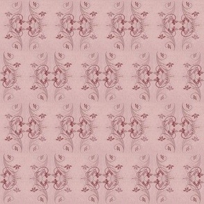 Pink, floral flourish, costuming, period fabric