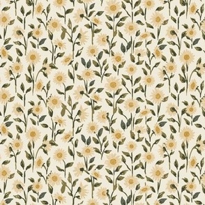 Mini Micro // Ditsy Daisy Meadow in Creams