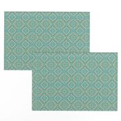 Wallpaper, Duvet,  Geometrical, MOUNTAIN MEADOW, GEOMETRIC, green, brown,  SMALL PRINT "JG Anchor Designs"