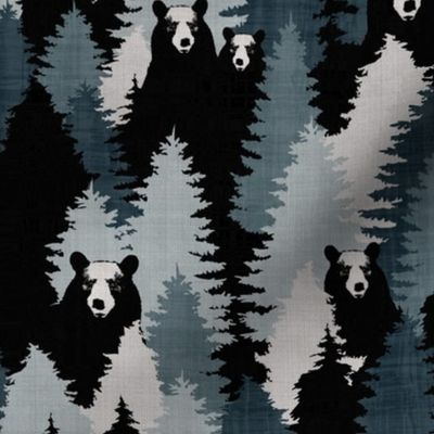 Bear Camouflage Indigo texture