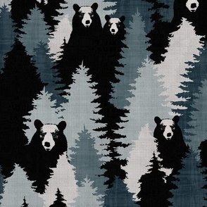 Bear Camouflage Indigo texture