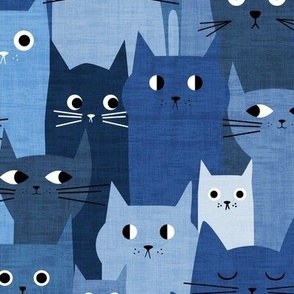 Silly Blue Cats