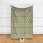 retro green linen