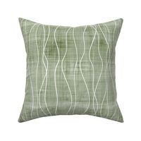 linen olive white lines